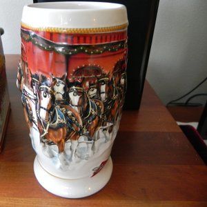 Budweiser 2006 Holiday Christmas Beer Stein Mug. Excellent condition!  Perfect!